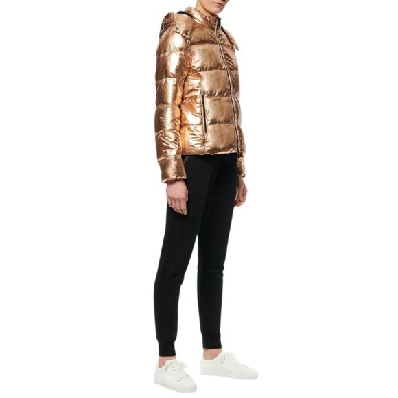 Andrew Marc Metallic Puffer Copper Jacket - Small - Picture 2 of 7